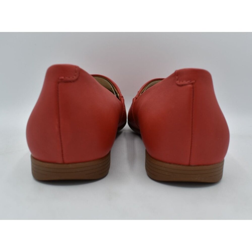 Dansko Women's Coral Red Leather Slip-On Flats - Picture 4 of 11